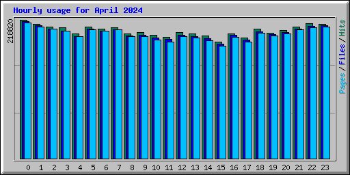 Hourly usage for April 2024