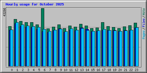 Hourly usage for October 2025